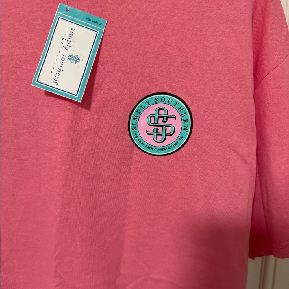 Simply Southern Palm Trees and Ocean Breeze T-Shirt XL NEW - Picture 4 of 4